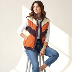 Anna Sui x Target 20th Anni Collection Sleeveless Retro Puffer Vest XS